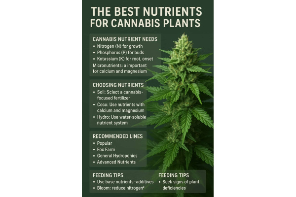 Best Nutrients for Cannabis Plants in 2025 (Soil, Coco & Hydro Guide)