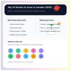 Top 10 Cannabis Strains to Grow in Canada (2026 Picks)