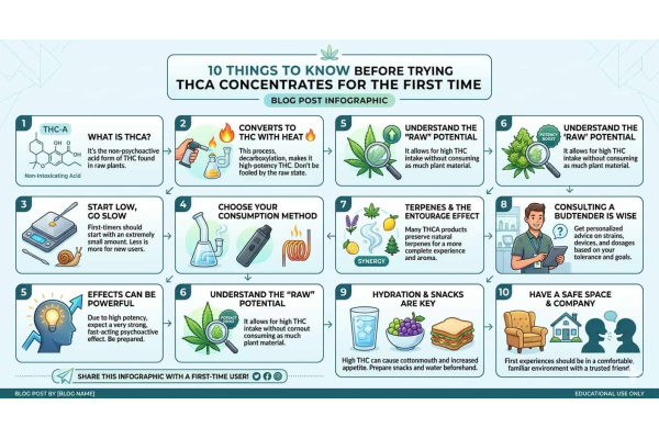 10 Things to Know Before Trying THCA Concentrates for the First Time