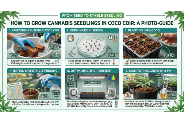 How to Grow Cannabis Seedlings in Coco Coir