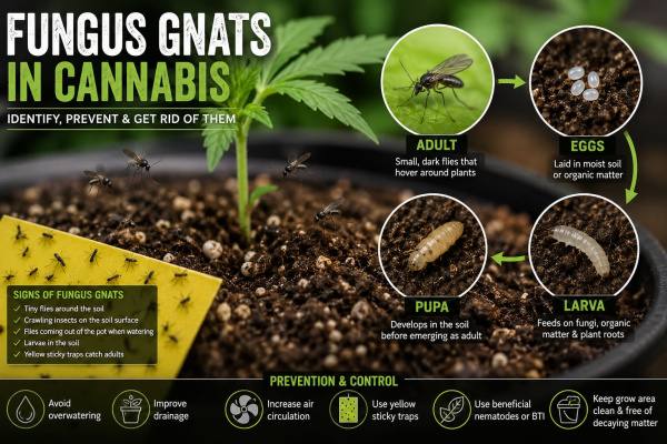 Fungus Gnats in Cannabis: How to Get Rid of Them