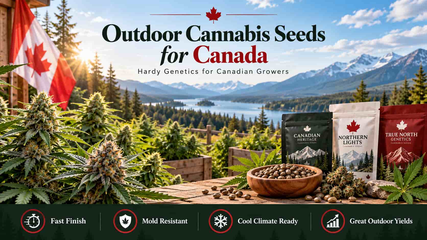 Graines de cannabis d'extérieur au Canada - génétiques robustes